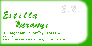 estilla muranyi business card